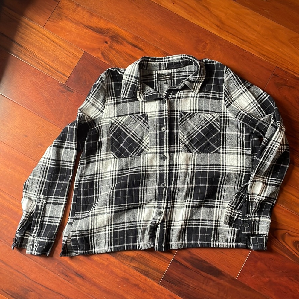 Lucky Brand Flannel Button Up Medium